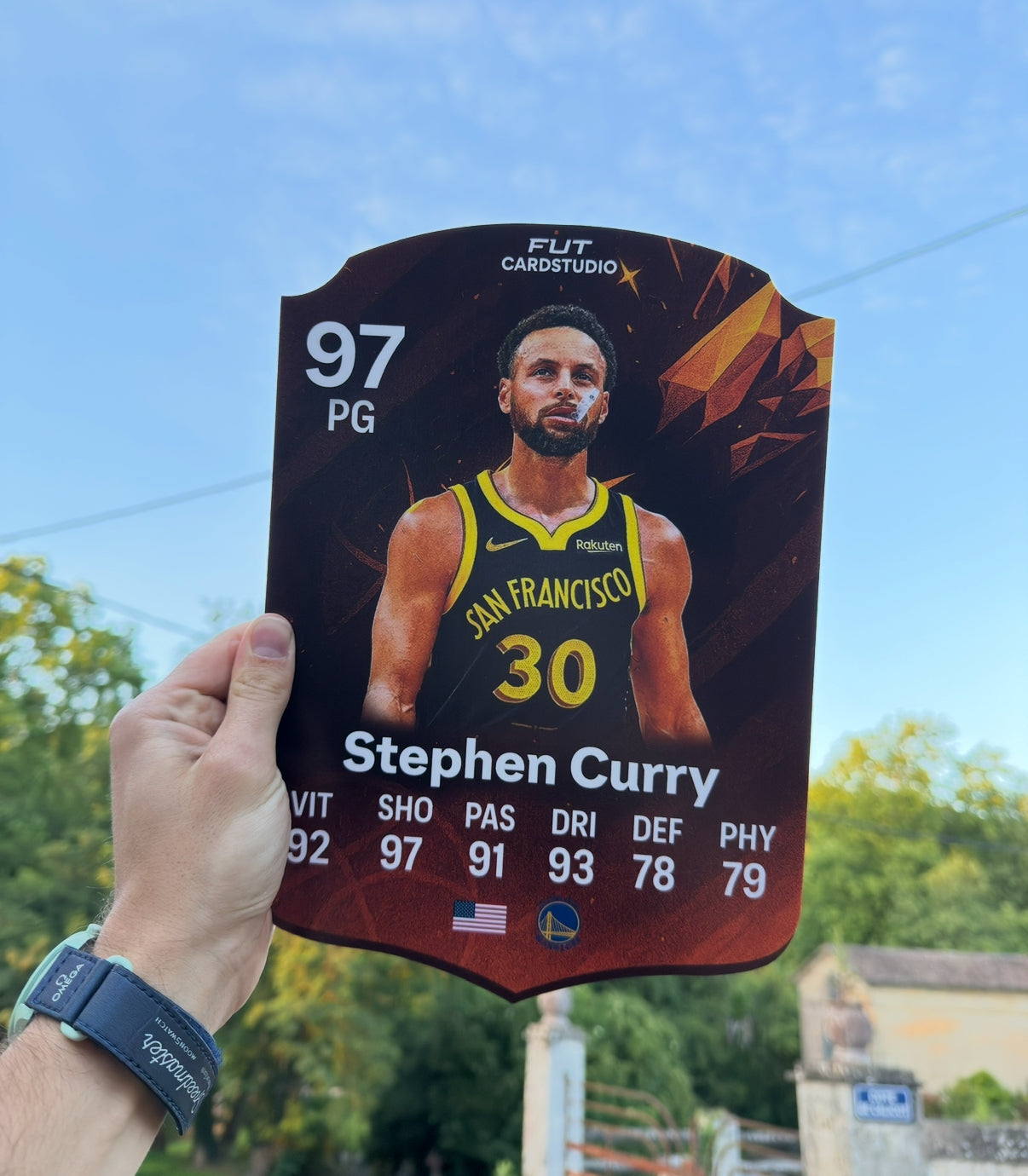 NBA Basketball carte personnalisée (exclusivité)